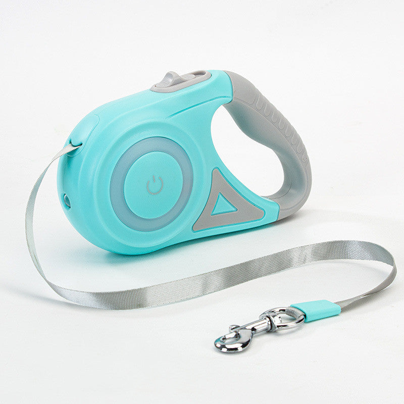 Retractable Dog Leash with Collar & Spotlight