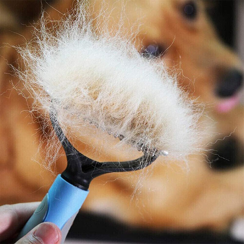 Double-Sided Pet Grooming & Deshedding Rake