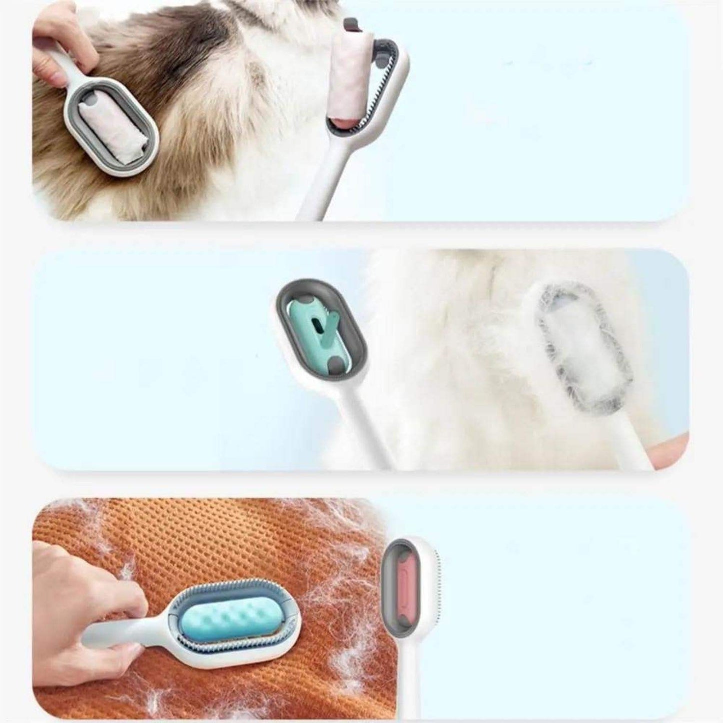 4-in-1 Cat Grooming Brush with Water Tank