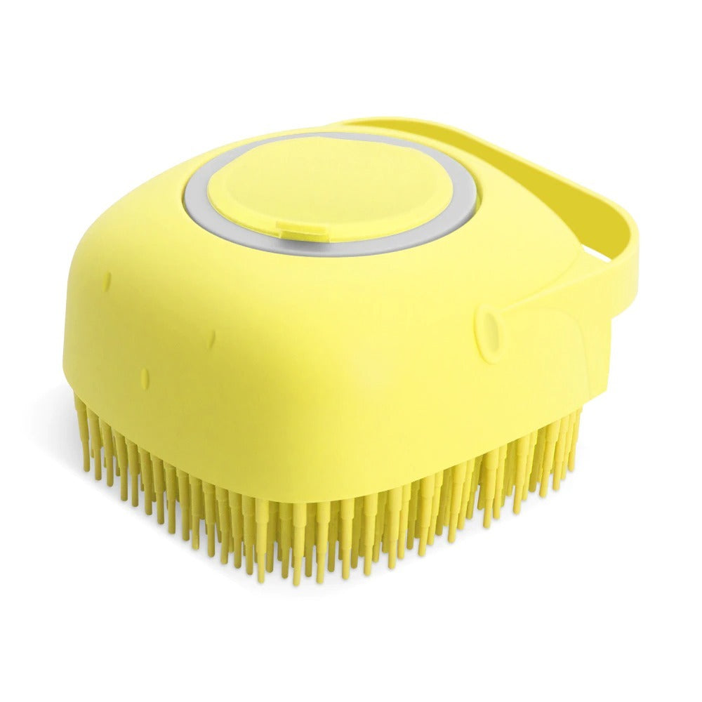 Pet Shampoo Massager Brush, Soft Silicone Scrubber