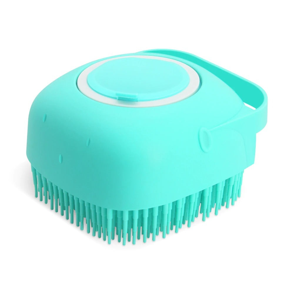 Pet Shampoo Massager Brush, Soft Silicone Scrubber