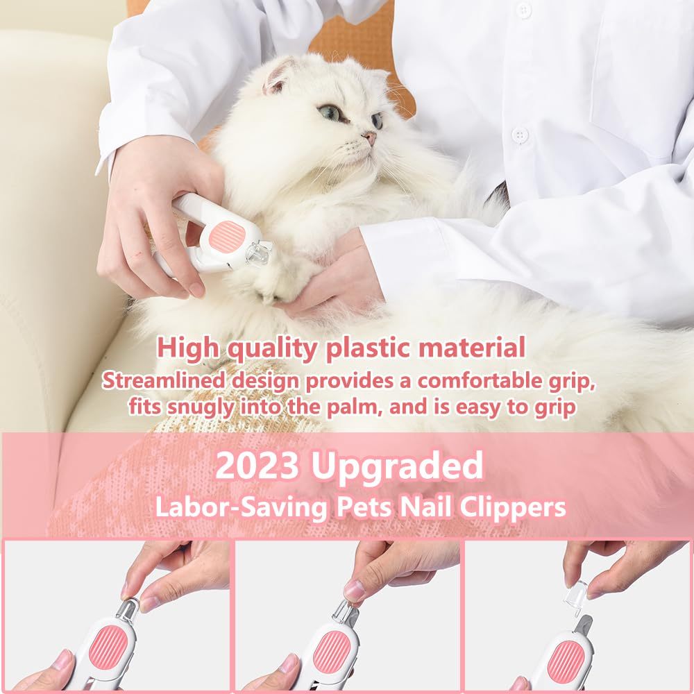 LED Pet Nail Clippers with Circular Cutter