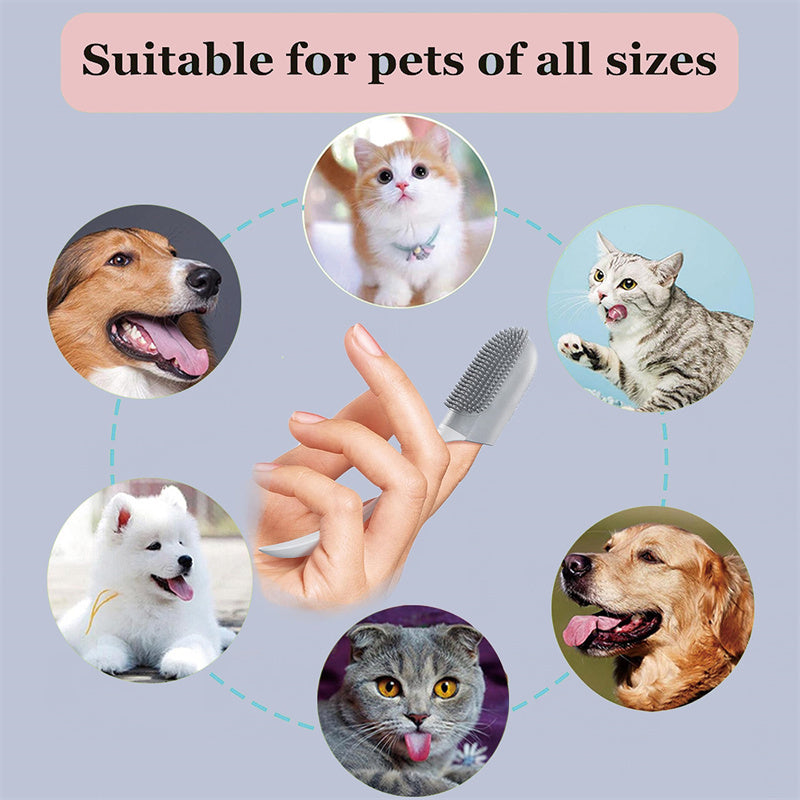 Silicone Dog & Cat Finger Toothbrush