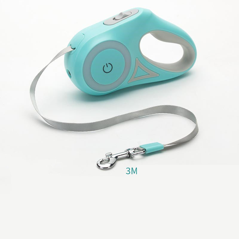 Retractable Dog Leash with Collar & Spotlight