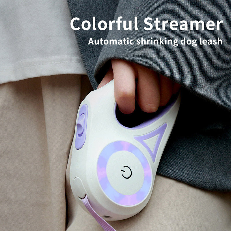 Retractable Dog Leash with Collar & Spotlight