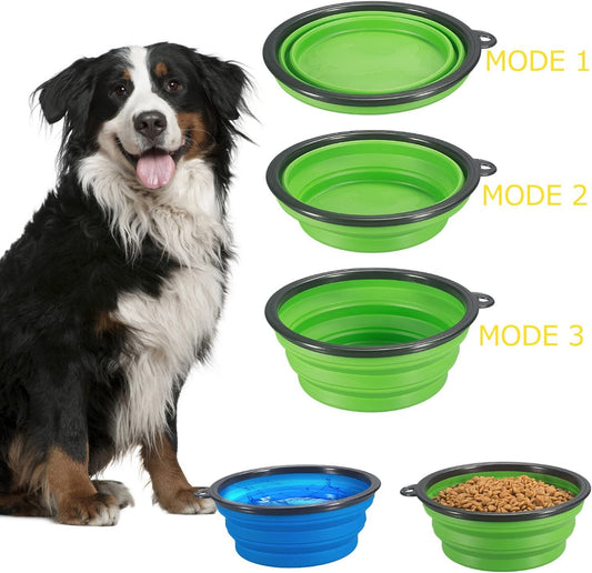 "Portable Foldable Pet Bowls (350ml & 1000ml)"