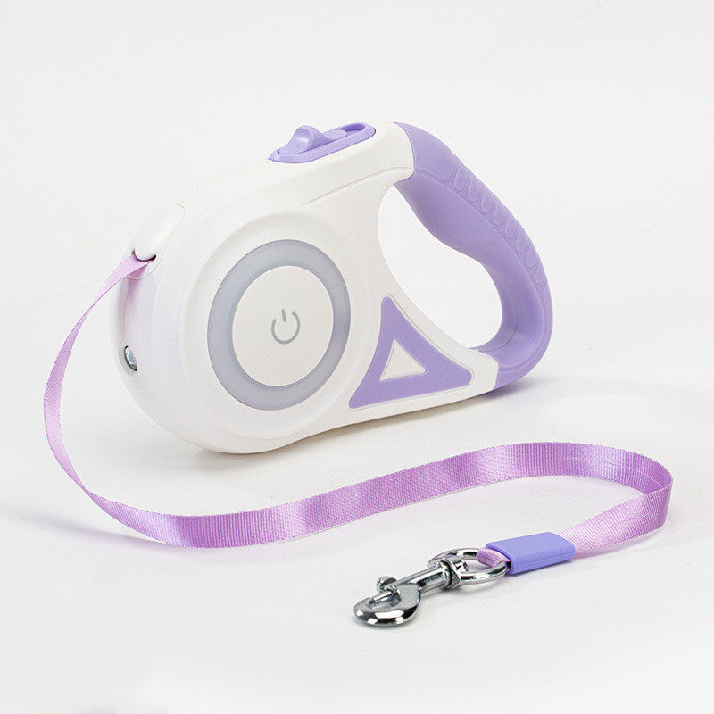 Retractable Dog Leash with Collar & Spotlight