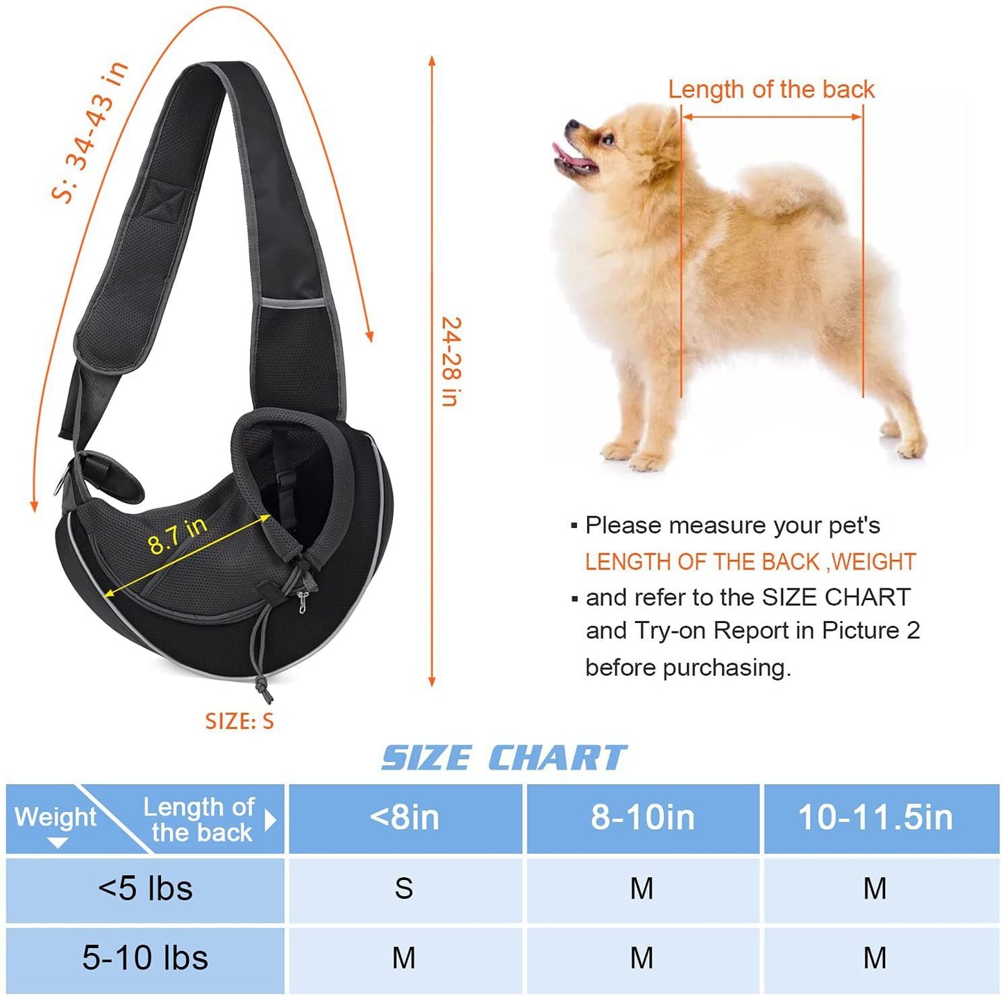 Portable Pet Carrier Crossbody Bag